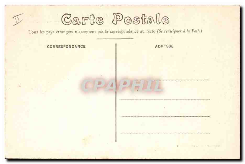CPA Le Mans Bourse et Tribunal de commerce  — Rückseite
