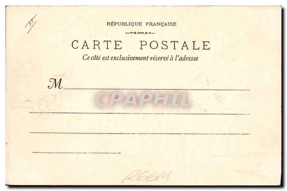 CPA Prefecture Nimes  — Verso
