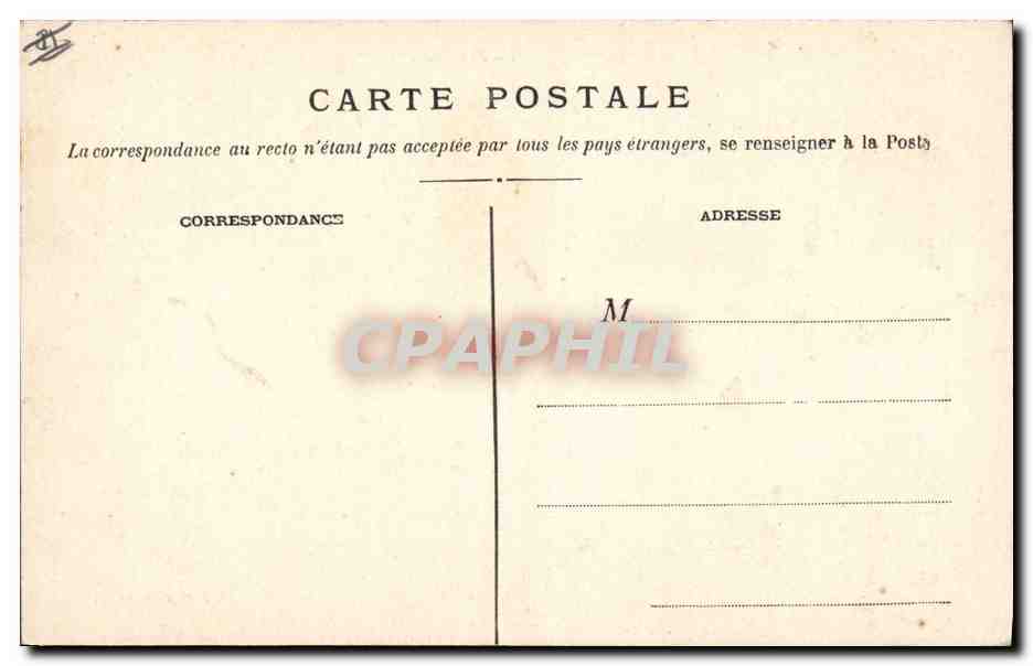 CPA Prefecture Nimes — Verso