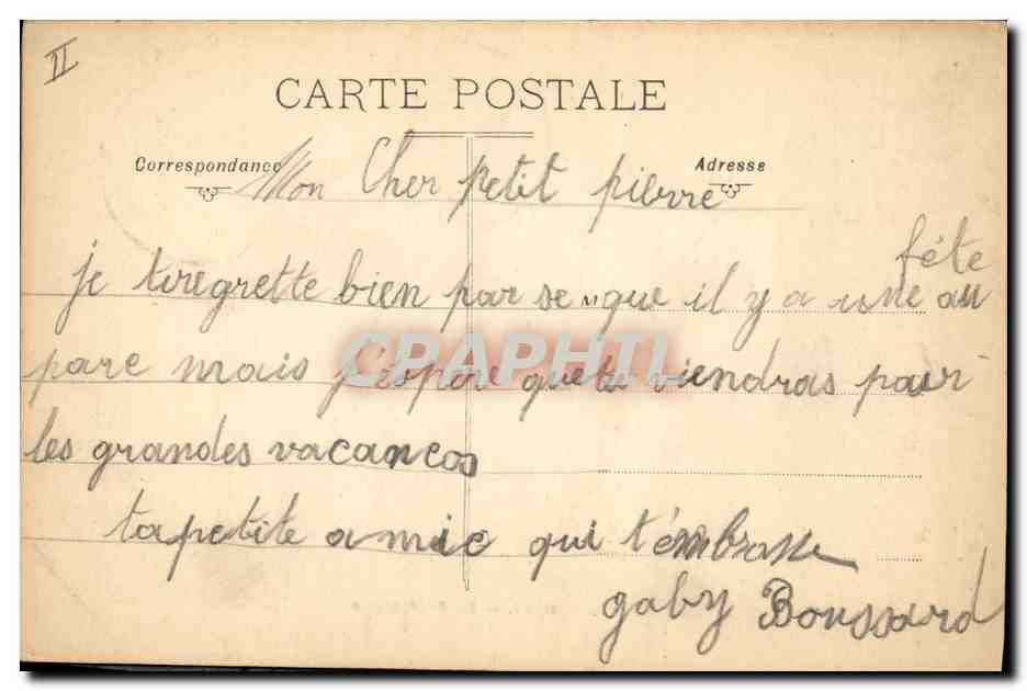 CPA Prefecture Nevers — Verso
