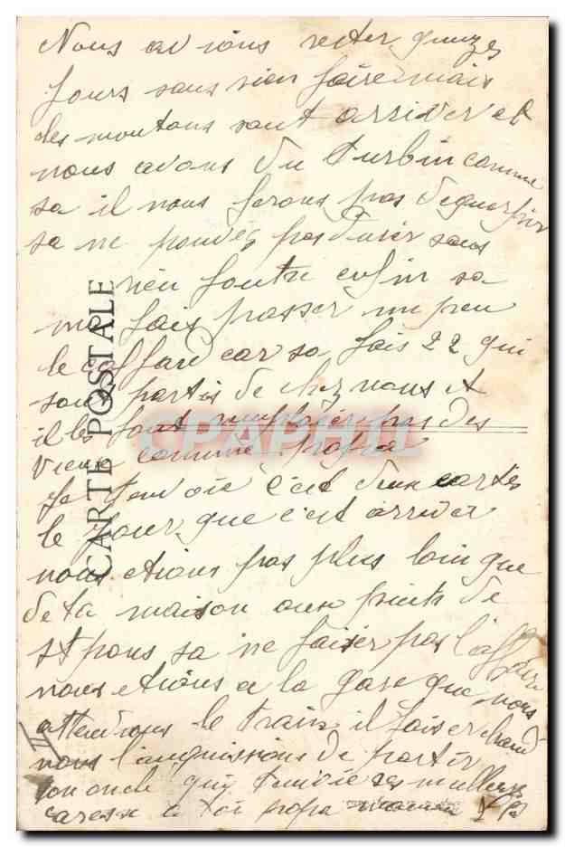 CPA Militaria Bombardement La rue de la gare — Rückseite