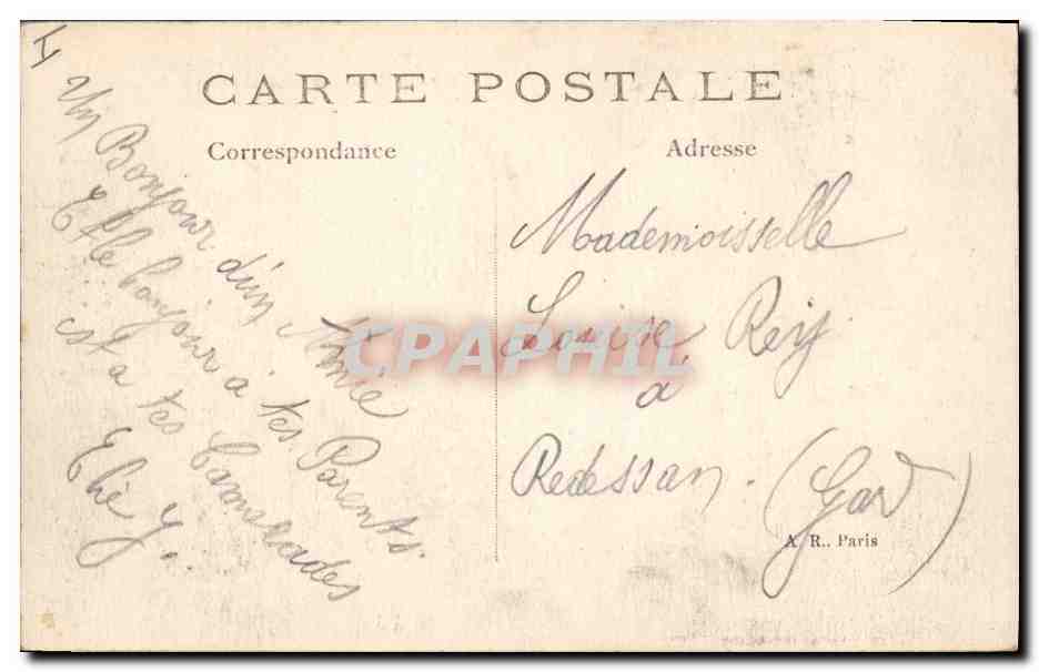 CPA Militaria Aspect des Halles d'Ypres apres le bombardement — Rückseite