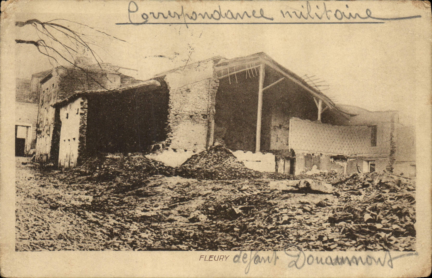 CPA Militaria Fleury devant Douaumont