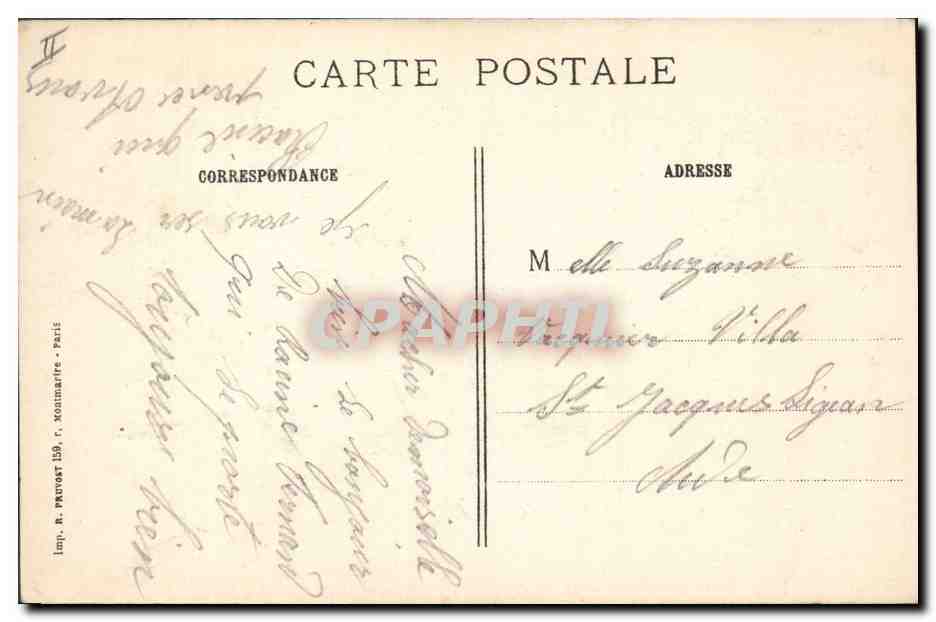 CPA Militaria Aix Noulette Maisons bombardees — Rückseite