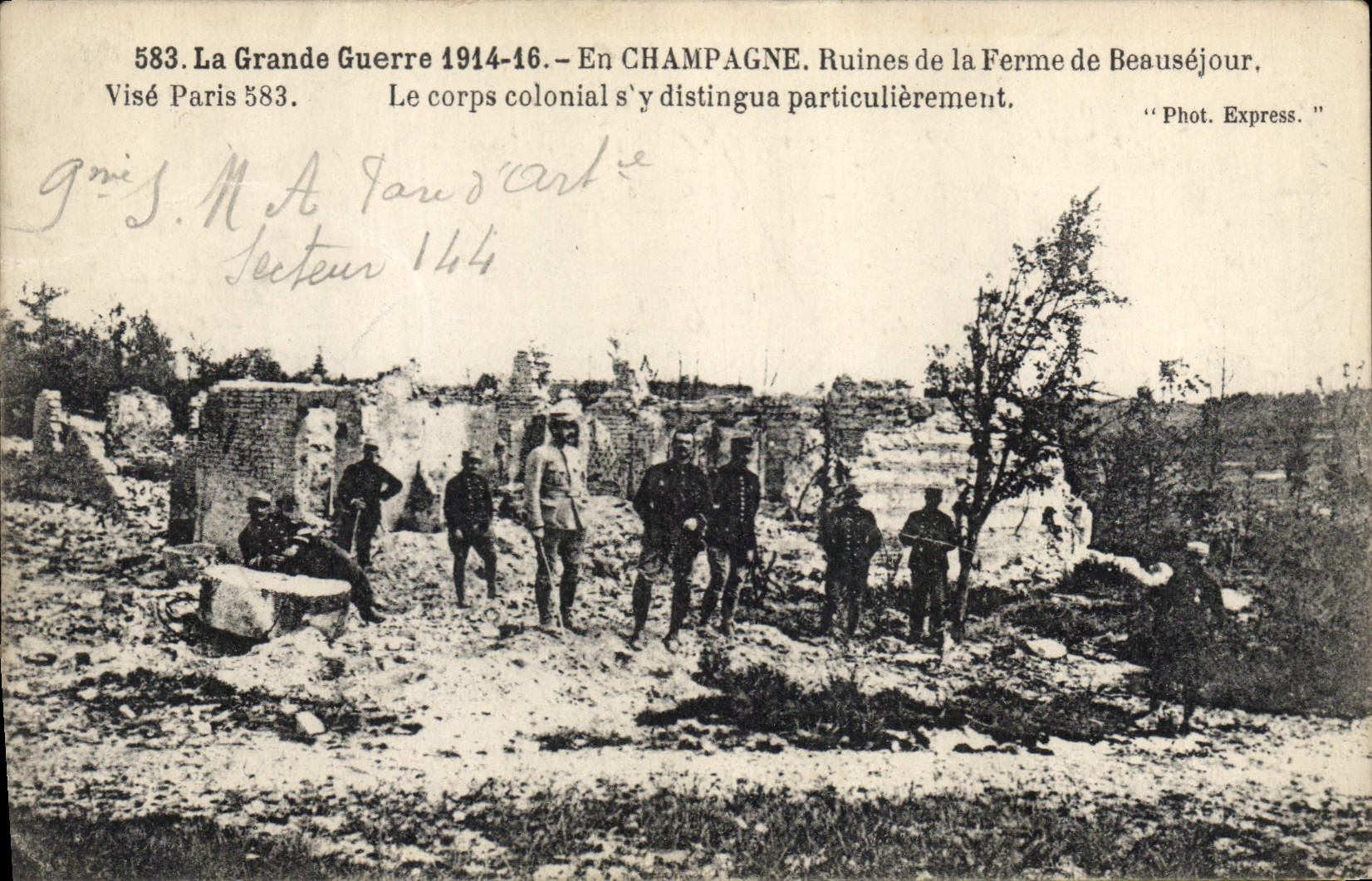 Ruins of the Beauséjour Farm — Champagne — Phot. Express 583