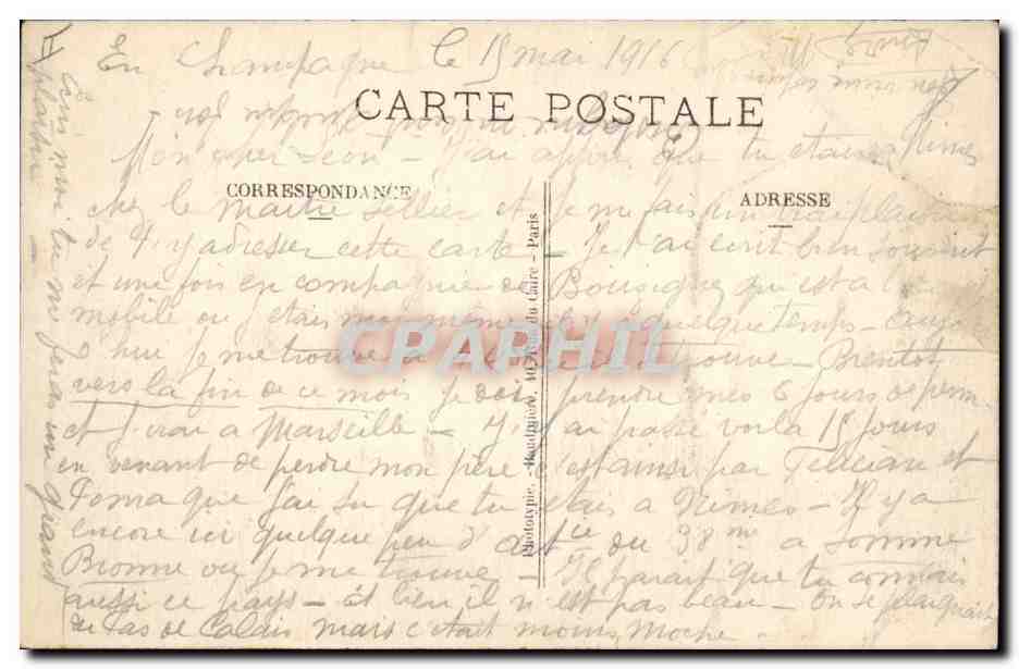 Ruins of the Beauséjour Farm — Champagne — Phot. Express 583 — Back