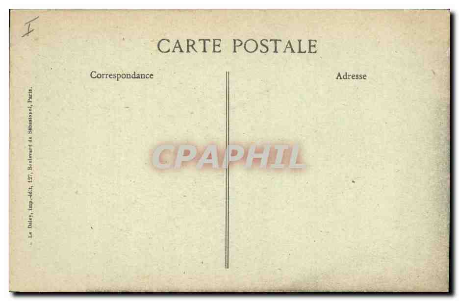 Verdun — Rue Mazel zerstört — Vise, Paris Nr. 1435 — Rückseite
