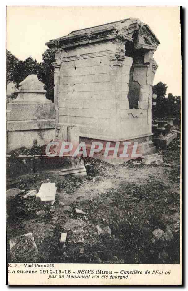 CPA Militaria Reims Cimetiere de l'Est 