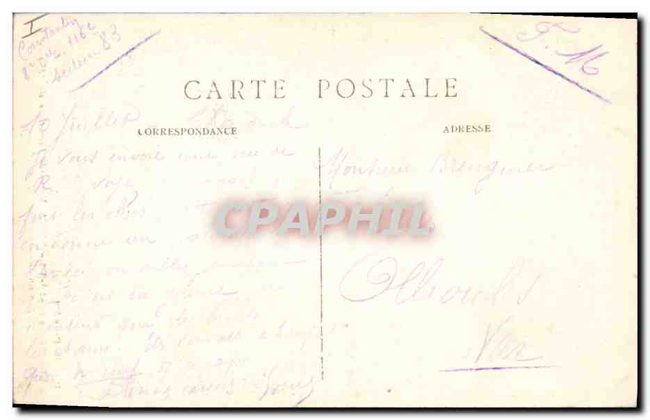 CPA Militaria Reims Cimetiere de l'Est  — Rückseite