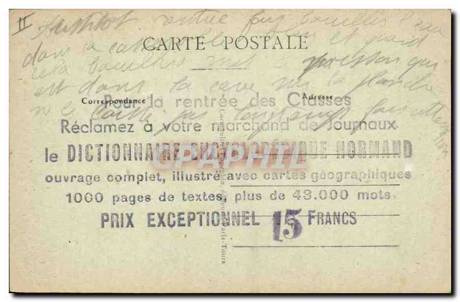 Villers-Bretonneux — Team of Territorials working on the Railway Repair — A.P. Visé Paris, N° 2116 — Back