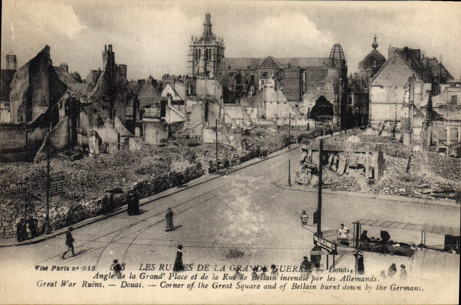 Douai — Ruinen des Ersten Weltkriegs — Vised Paris n°513