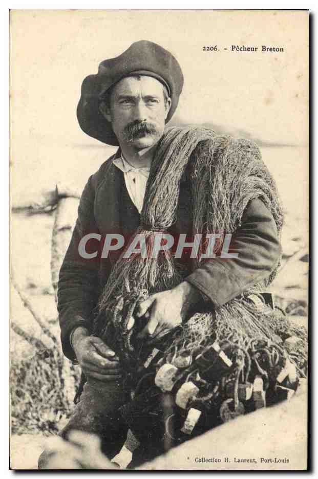 Pêcheur Breton — Collection H. Laurent, Port-Louis — n° 2206