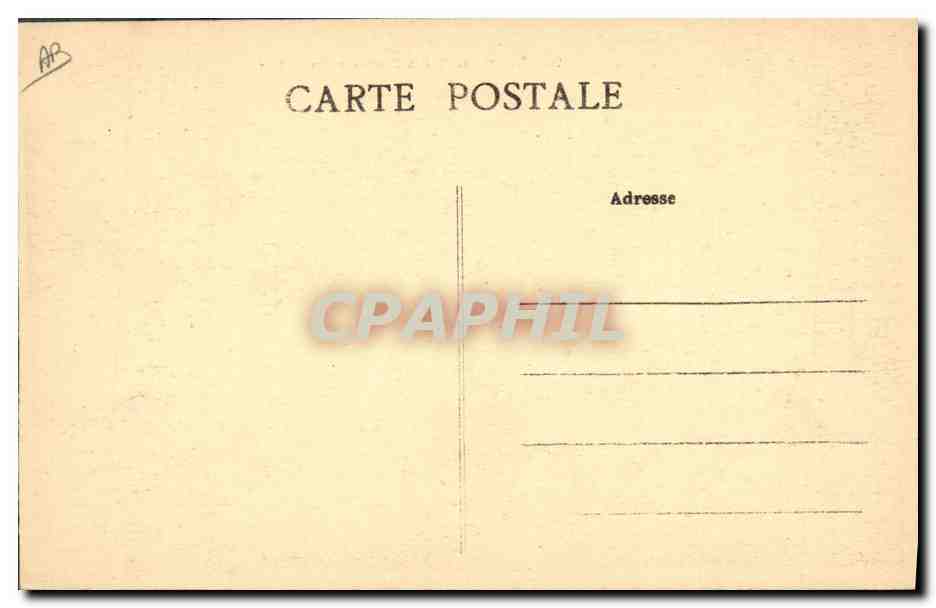 CPA Folklore Depart des Maries Bretons apres la fete Cheval — Verso