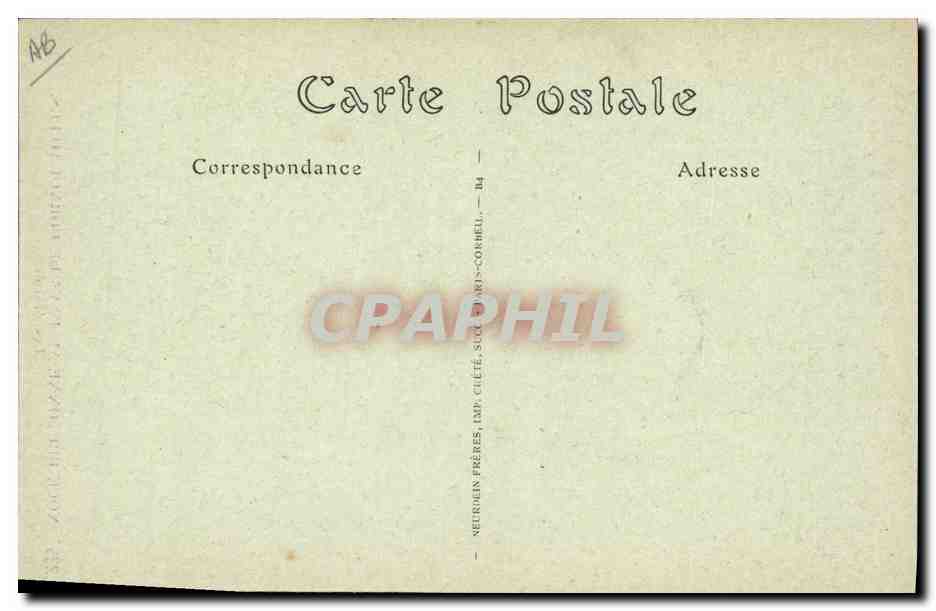 CPA Folklore Noce bretonne au pays de Cornouailles Les maries Mariage — Verso