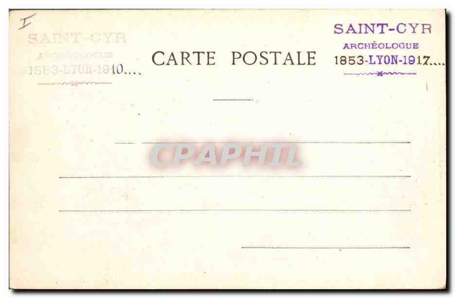 Thèbes - Temple de Khonsou - Le Saint des Saints — Phototypie A. Bergeret & Cie, Nancy, n°39 — Verso