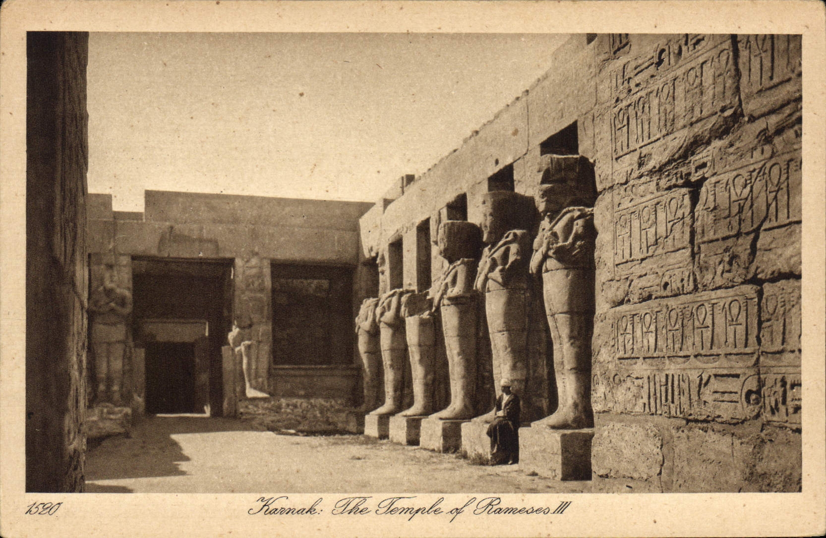 Karnak: The Temple of Rameses III — éditeur Lohnert & Landrock, n° de série 1590