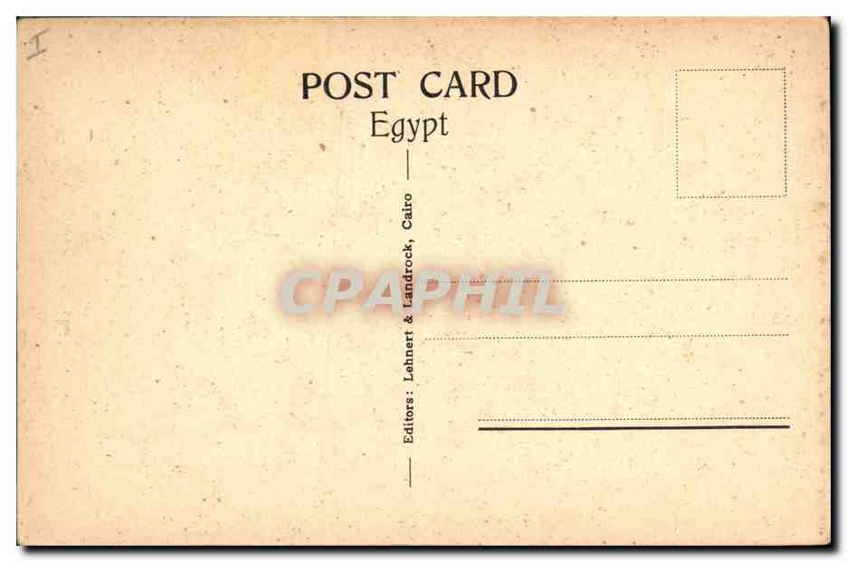 Karnak: The Temple of Rameses III — éditeur Lohnert & Landrock, n° de série 1590 — Verso
