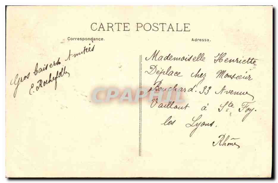 Chartreuse de SÉLIGNAC — vue prise de la Croix — éditeur non identifié — Verso