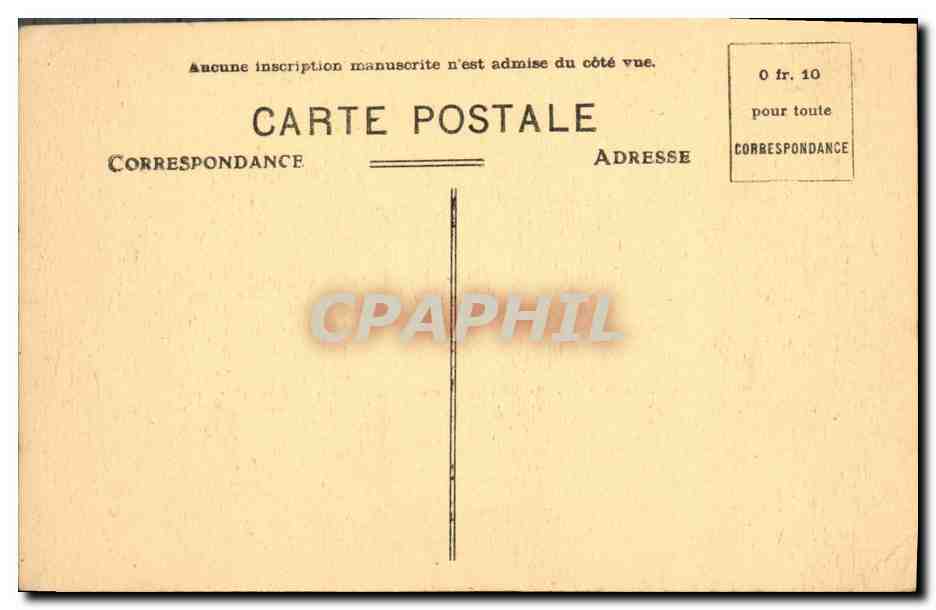 CPA Chateau Plessis les Tours  — Rückseite
