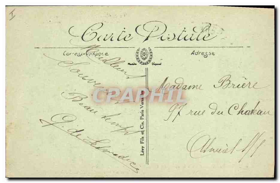 CPA Chateau feodal de Fougeres  — Verso