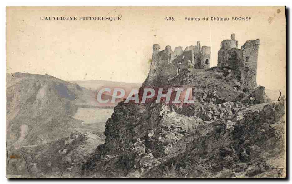 CPA Ruines du Chateau Rocher