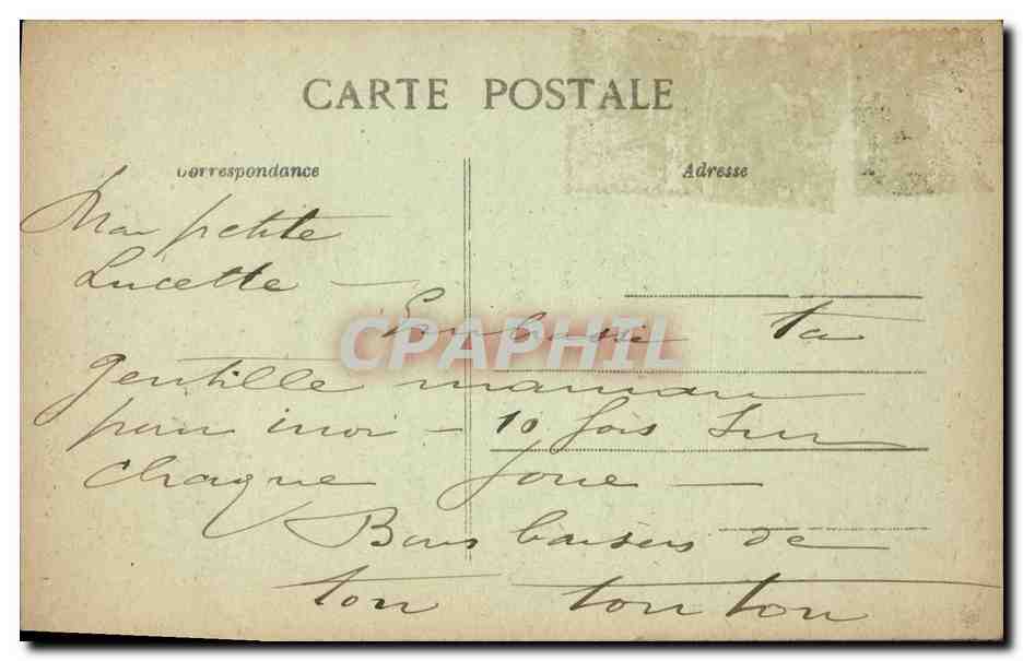 CPA Chateau Moret sur Loing Tourelle — Rückseite