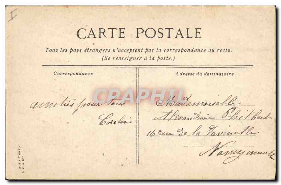 CPA Caen La porte de secours du Chateau  — Rückseite