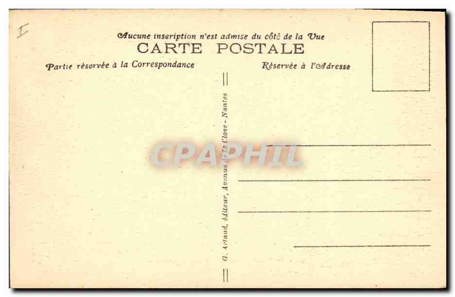 Morgat — Entrée des petites Grottes — G. Artaud, éditeur, Nantes — Rückseite