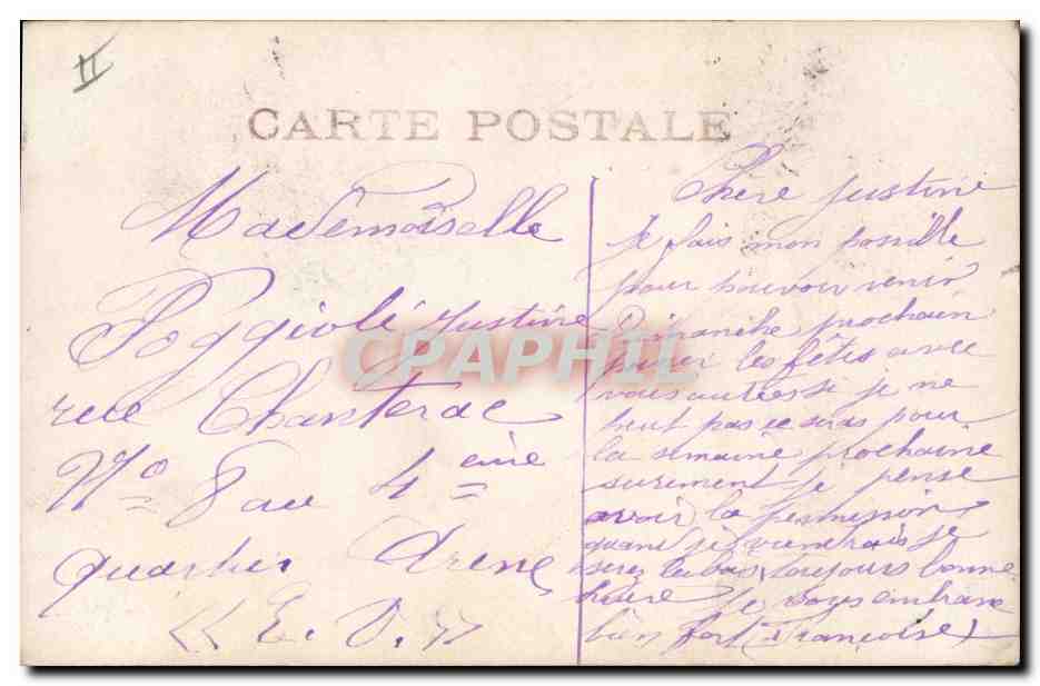 CPA Fantaisie Femme Noel Poupee  — Verso