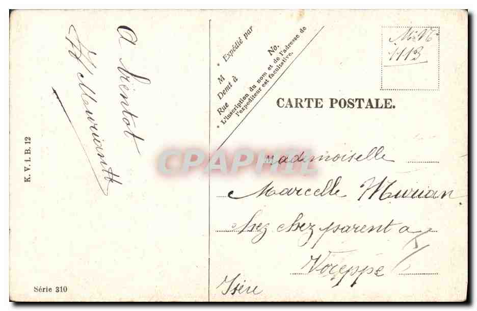CPA Fantaisie Enfant Poupee Ange  — Rückseite