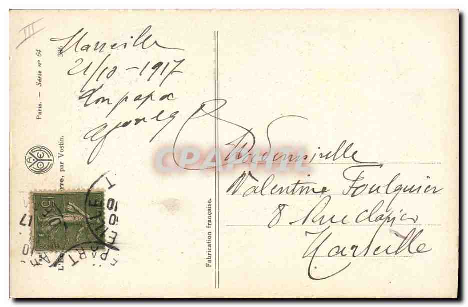 CPA Fantaisie Enfant Poupee Notre filleul Militaria — Rückseite