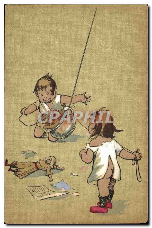 Enfants jouant à la corde à sauter — N.K.G. Série 311