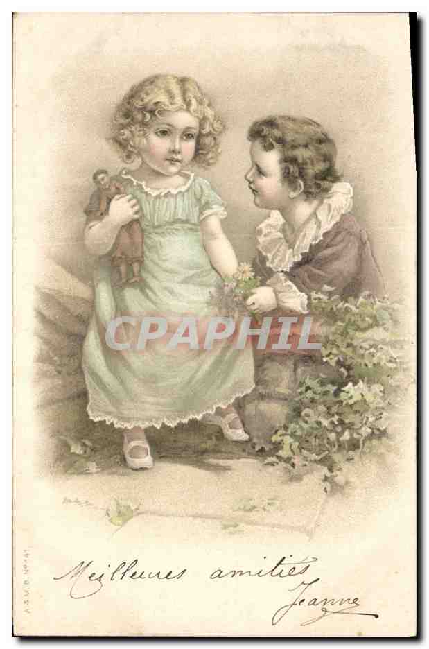 CPA Fantaisie Enfants Poupee 