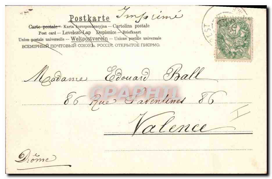 CPA Fantaisie Enfants Poupee  — Rückseite