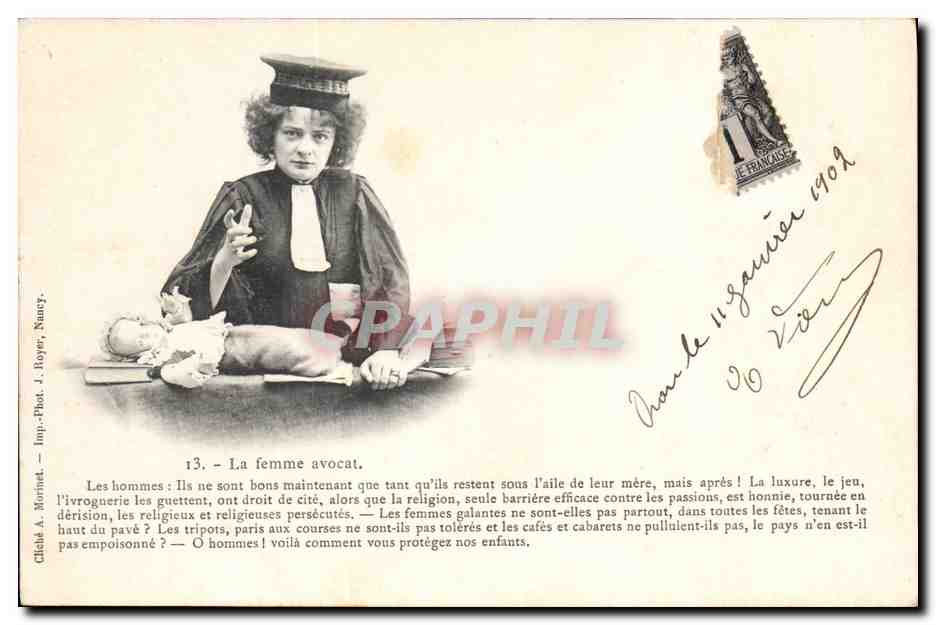 La femme avocat — série 13 — Imp. Phot. J. Royer, Nancy