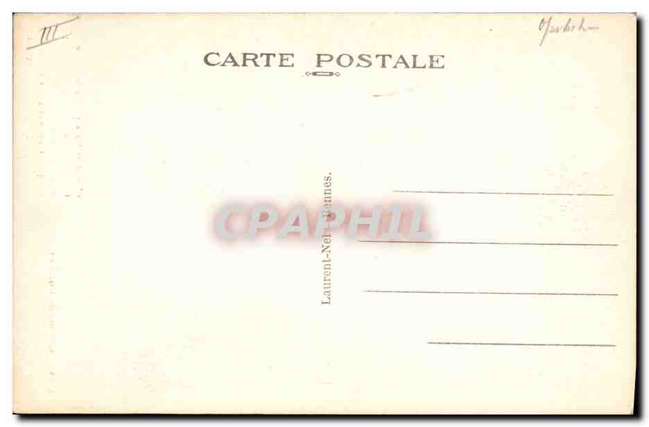 CPA Folklore Costume de Lorient — Verso
