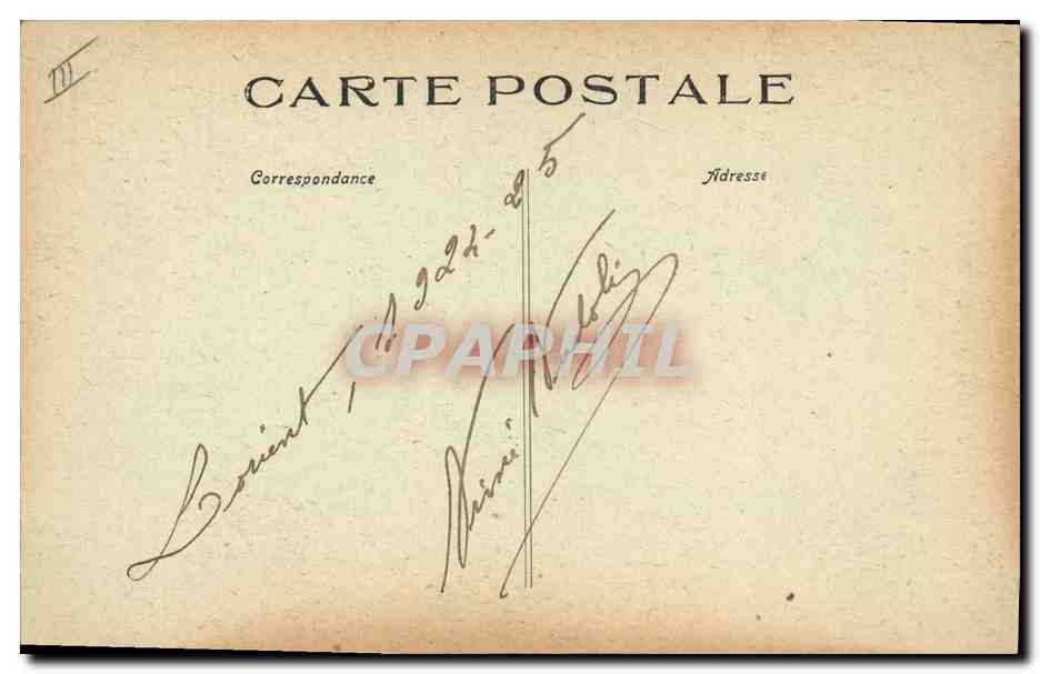 CPA Folklore Plougastel Vieux et Jeune — Verso
