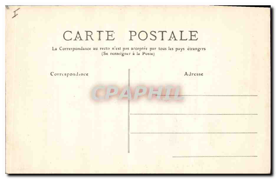 CPA Palais de justice et Fourviere Lyon — Verso