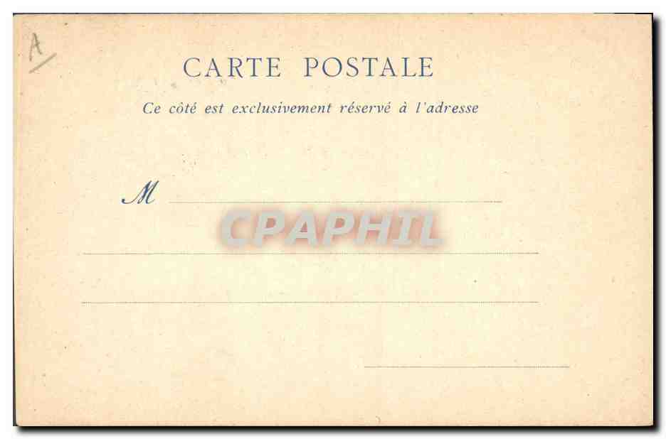 CPA Palais de justice et la colonne de Fourviere Lyon — Verso