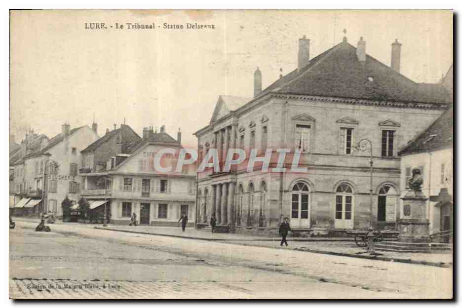CPA Palais de justice Lure le tribunal Statue Delseaux