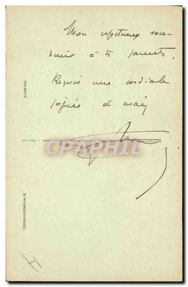 Cuirasse à turbines "DIDEROT" — Marine Militaire Française — n° 282 — Reverso