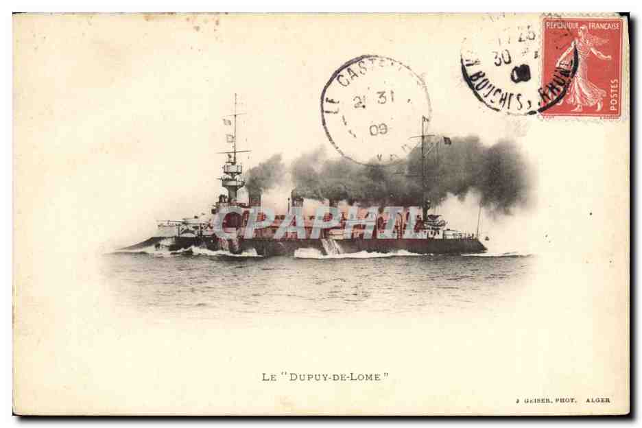CPA Bateau de Guerre Le Dupuy de Lome
