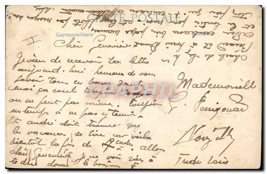 CPA Bateau de Guerre Ernest Renan  — Verso