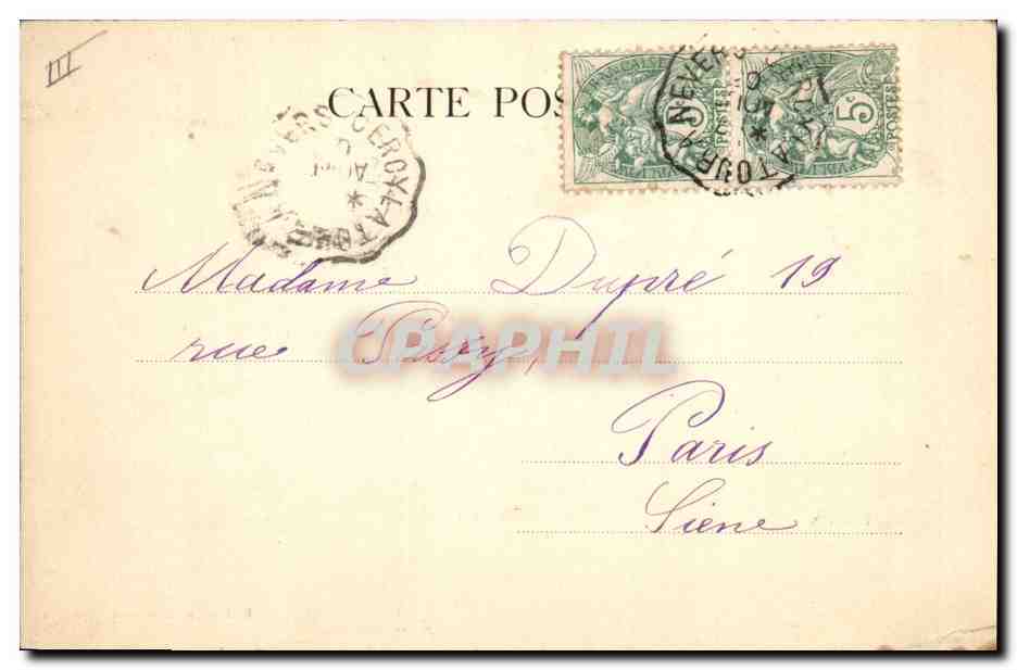 CPA Prefecture Nevers — Verso