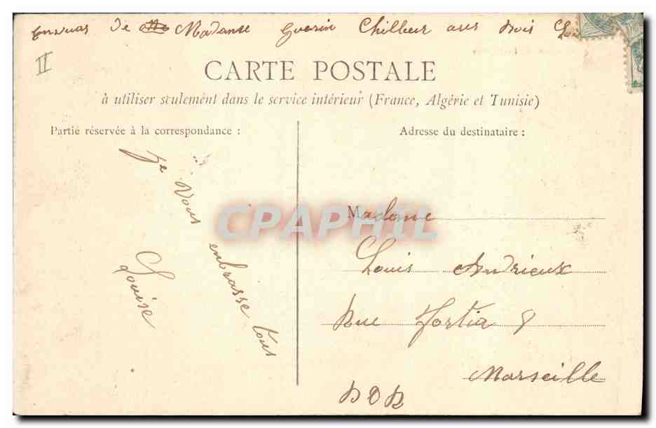 CPA Prefecture Orleans — Verso