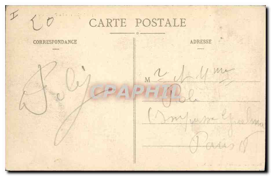 CPA Prefecture Nancy — Verso
