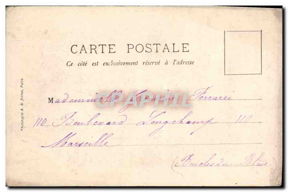 CPA Prefecture Orleans — Verso
