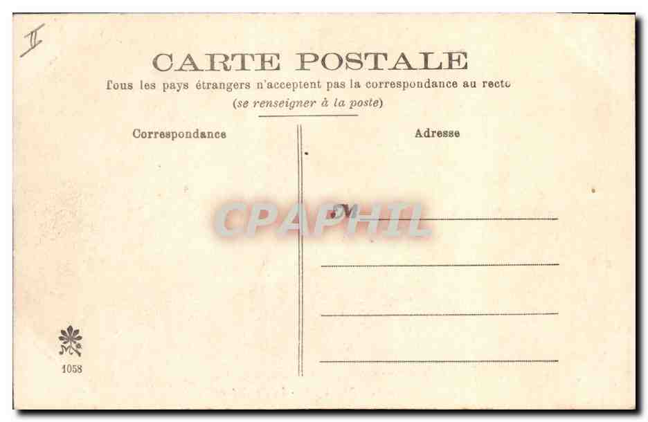 CPA Prefecture Orleans — Verso