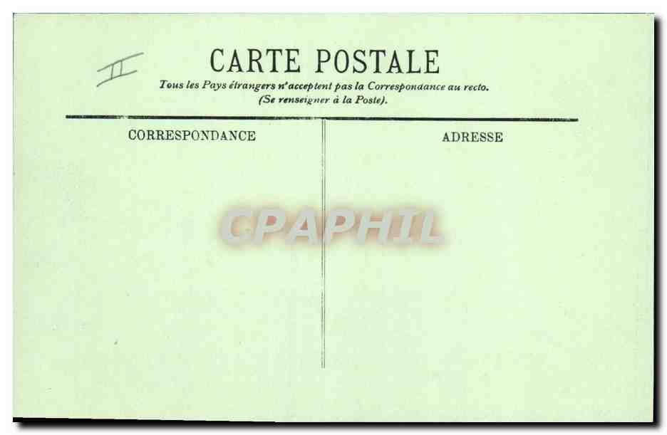 CPA Prefecture et le boulevard Malakoff Oran Algerie Tramway — Verso