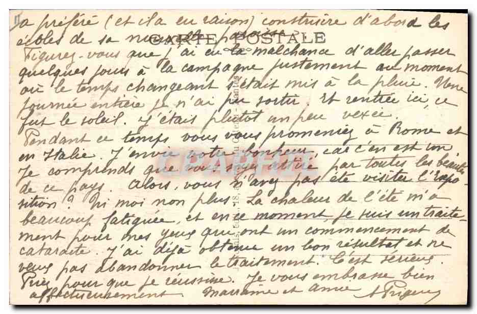 CPA Prefecture Nantes — Verso